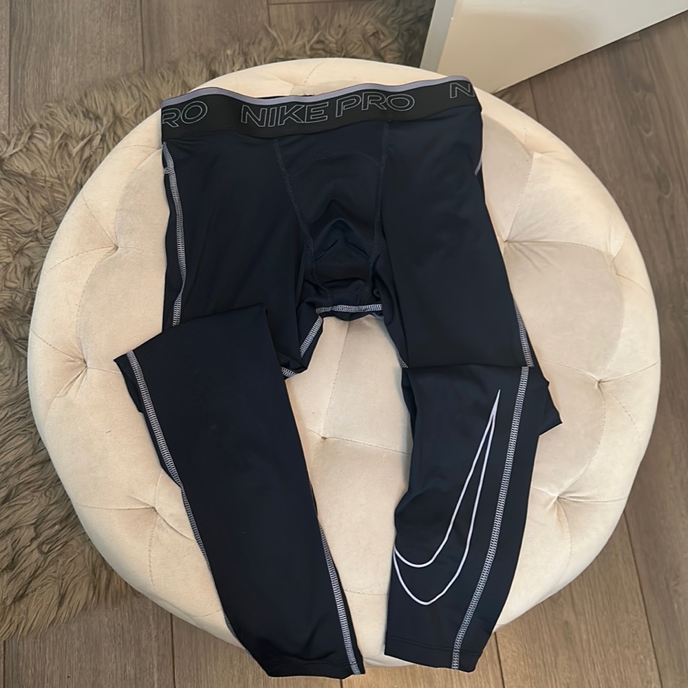 Nike Pro - Dri-fit Men’s Tights - S - Navy Blue